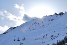 Montagne enneigée à Vars